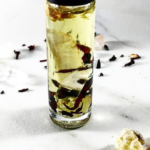 Směs esenciálních olejů s krystaly – Frankincense