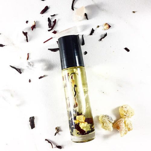Směs esenciálních olejů s krystaly – Frankincense