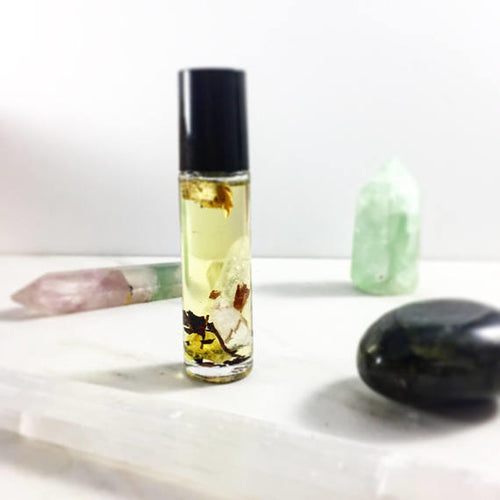 Směs esenciálních olejů s krystaly – Frankincense